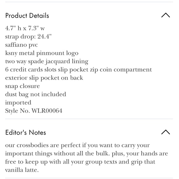 NWT Kate Spade winni mini pastries crossbody - Picture 5 of 8